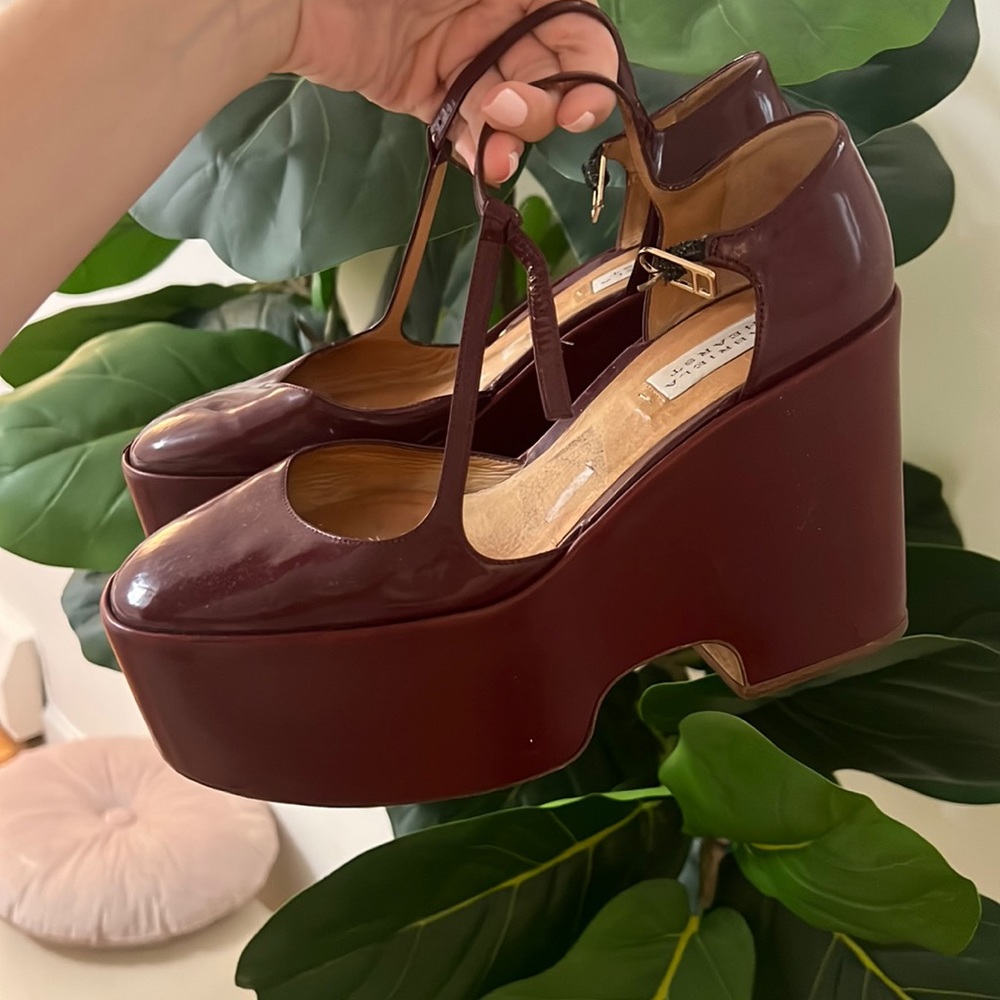 Gabriela Hearst Red Mary Janes